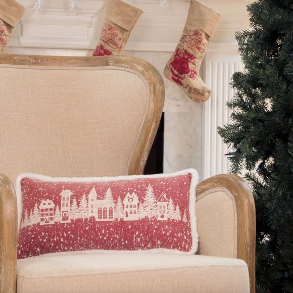 Snow Scene Christmas Pillows - Picture 5 of 8